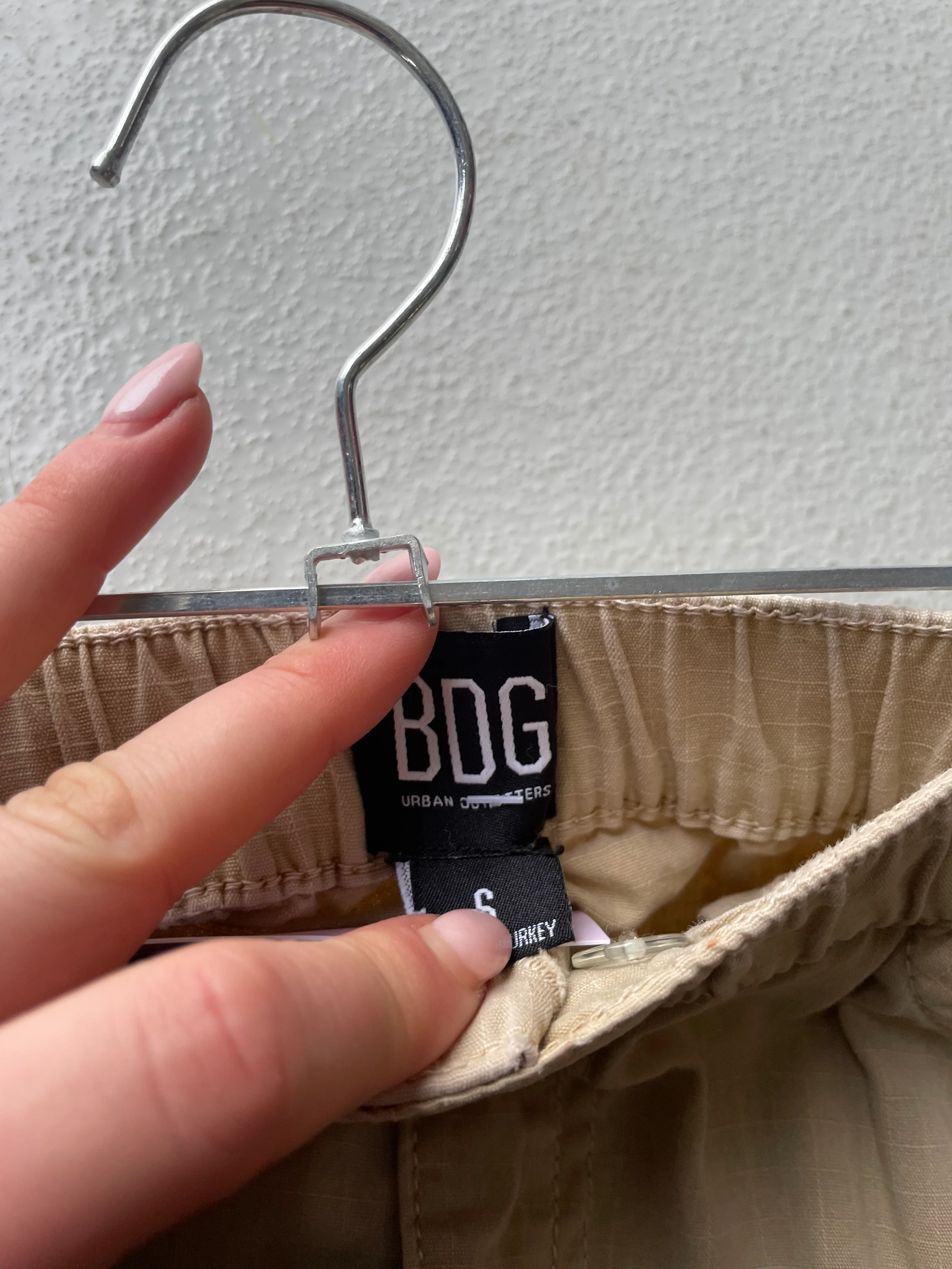 BDG Mini Skirt in Beige - Image 3