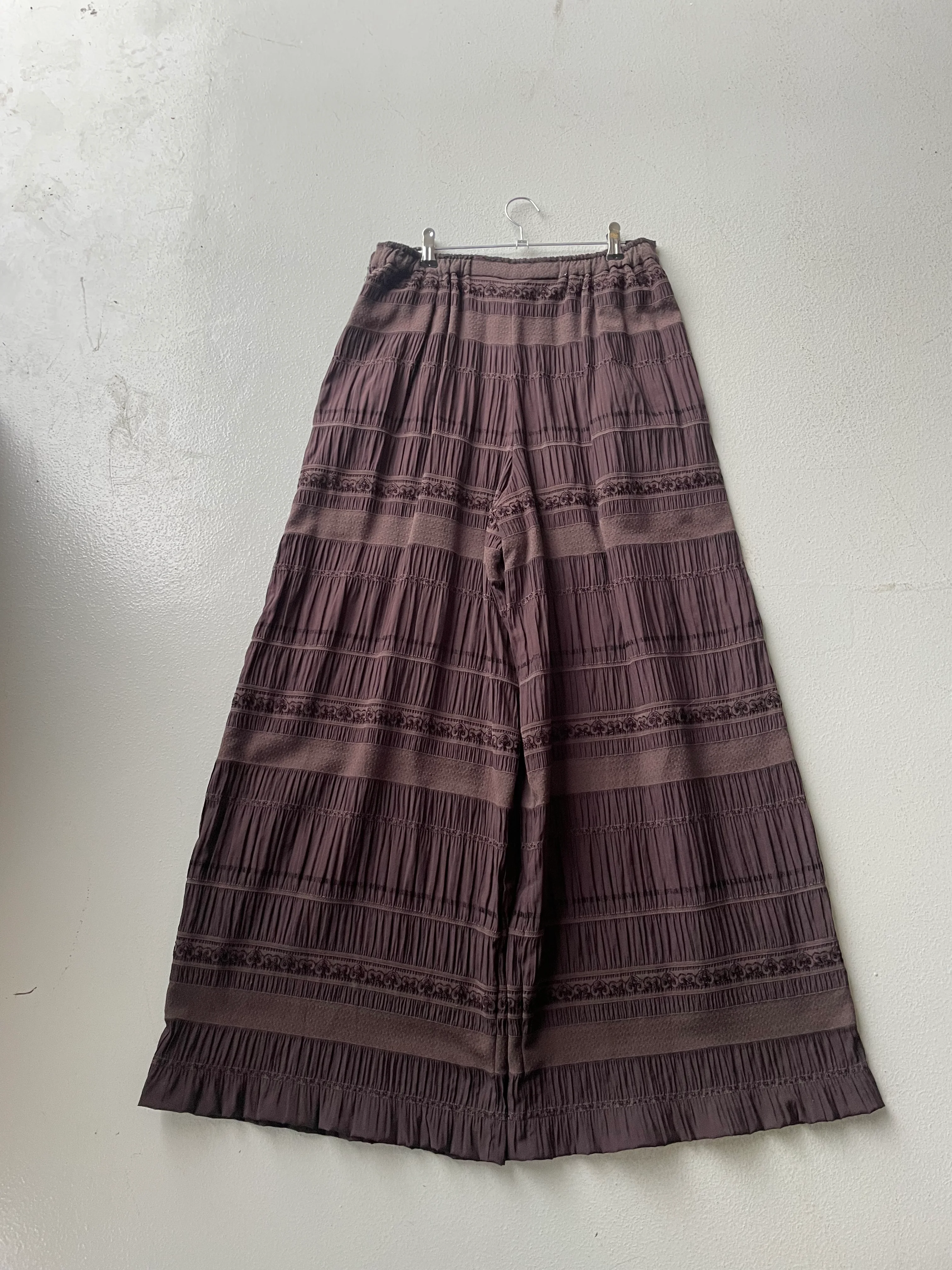 Brown Lace Trousers - Image 4