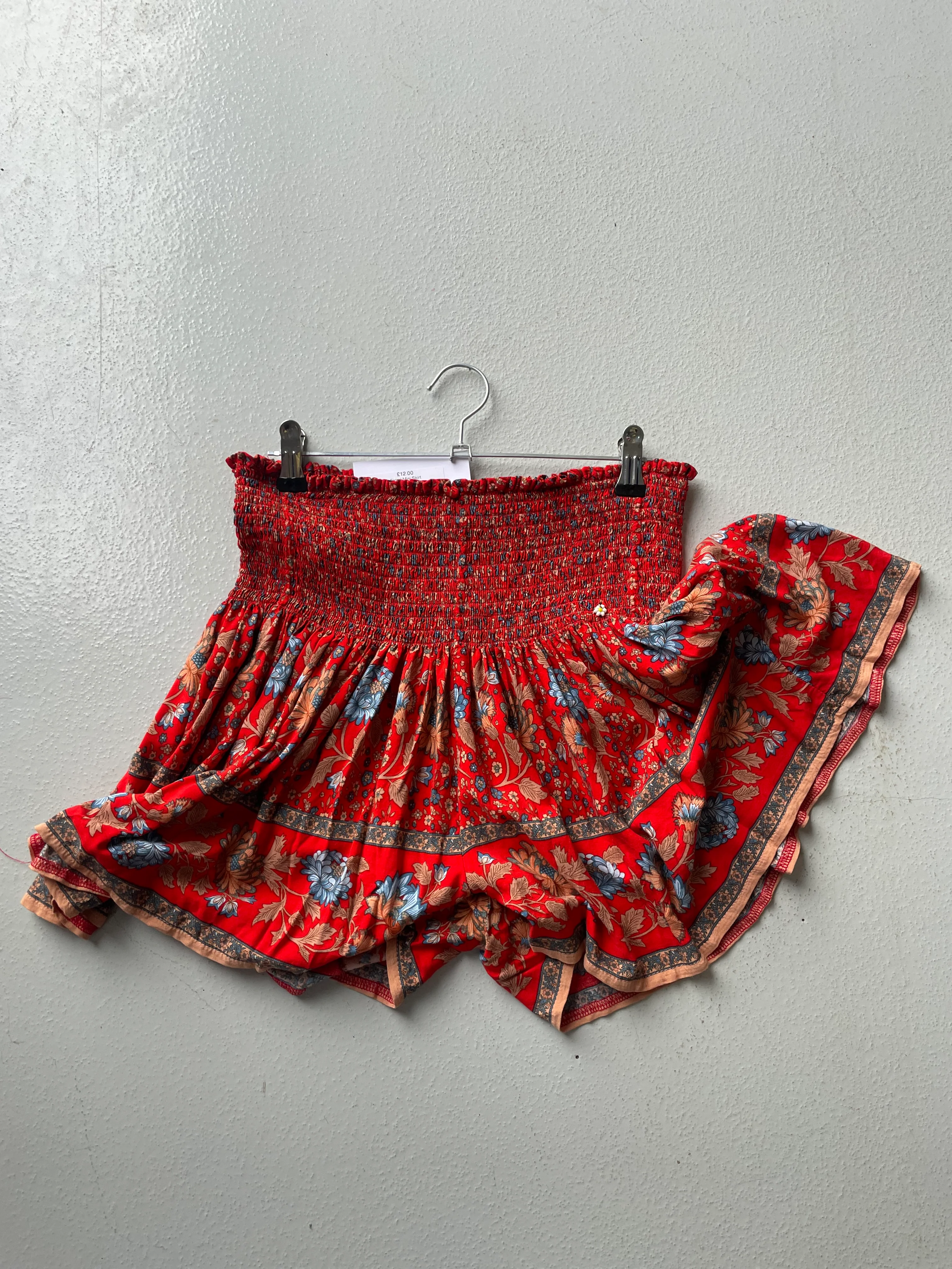 Floral Mini Skirt - Image 4