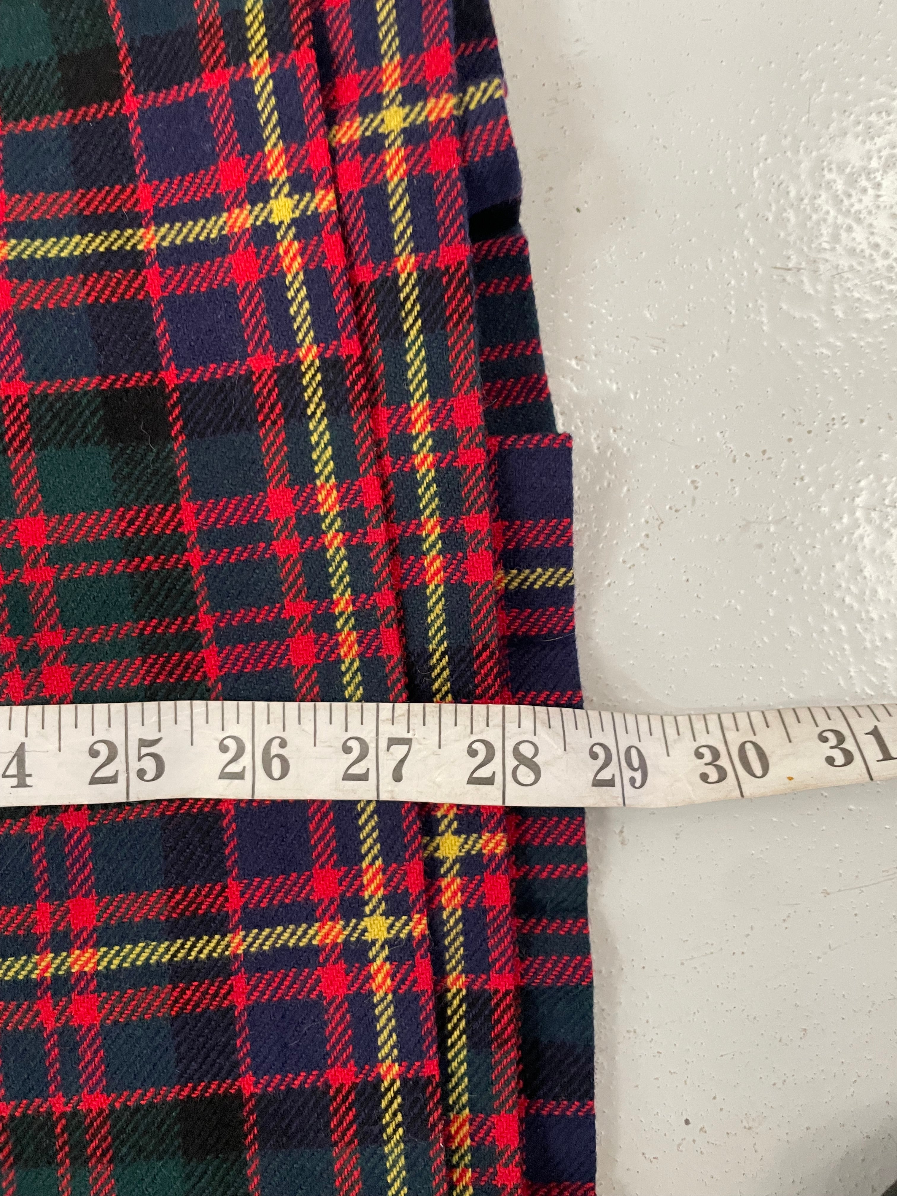 Tartan Wool Midi Skirt - Image 4