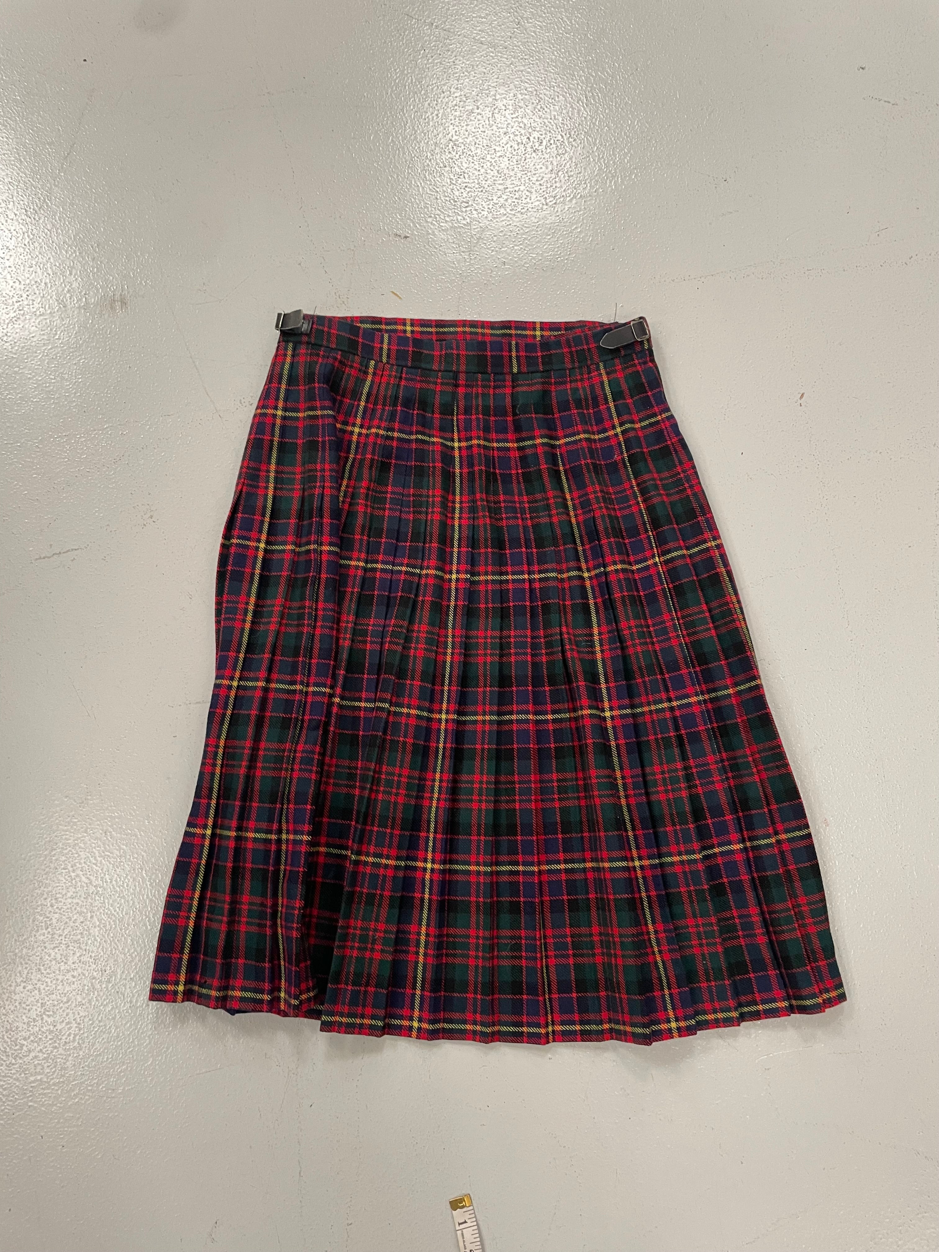 Tartan Wool Midi Skirt - Image 5