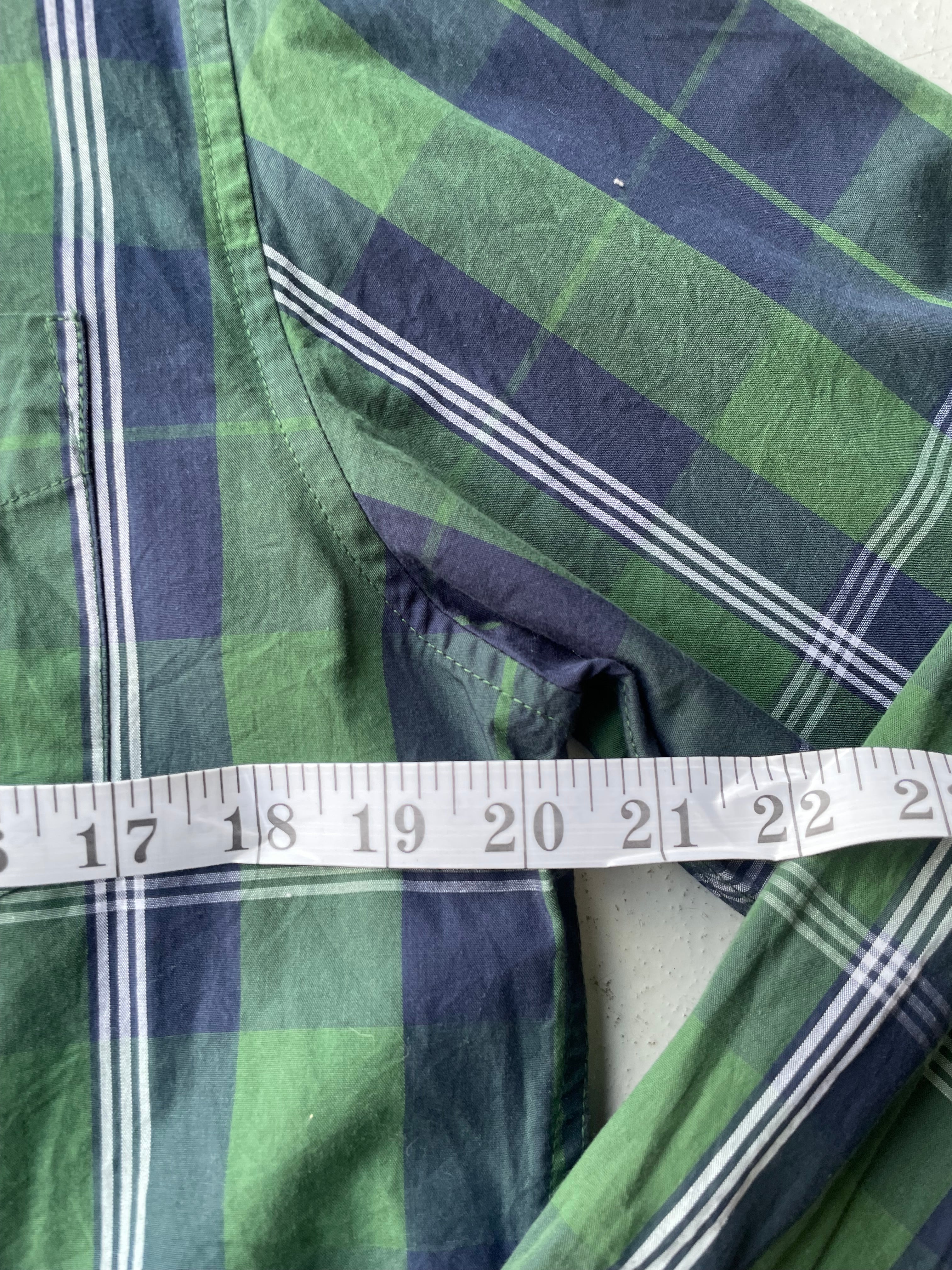 Tommy Hilfiger Khaki and Navy Tartan Shirt - Image 4