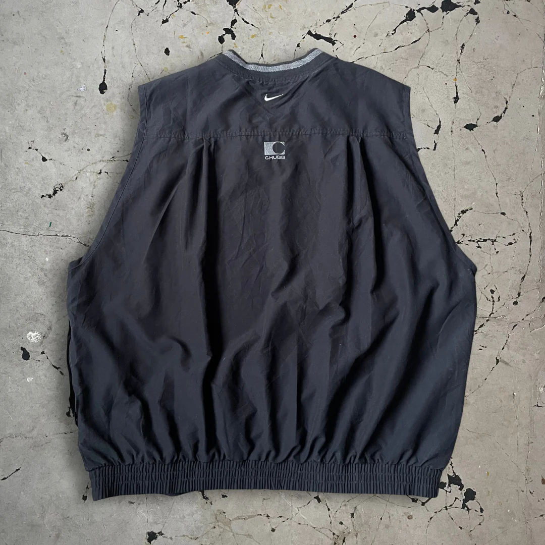 Vintage 90s Nike Golf Black V Neck Vest - Image 4