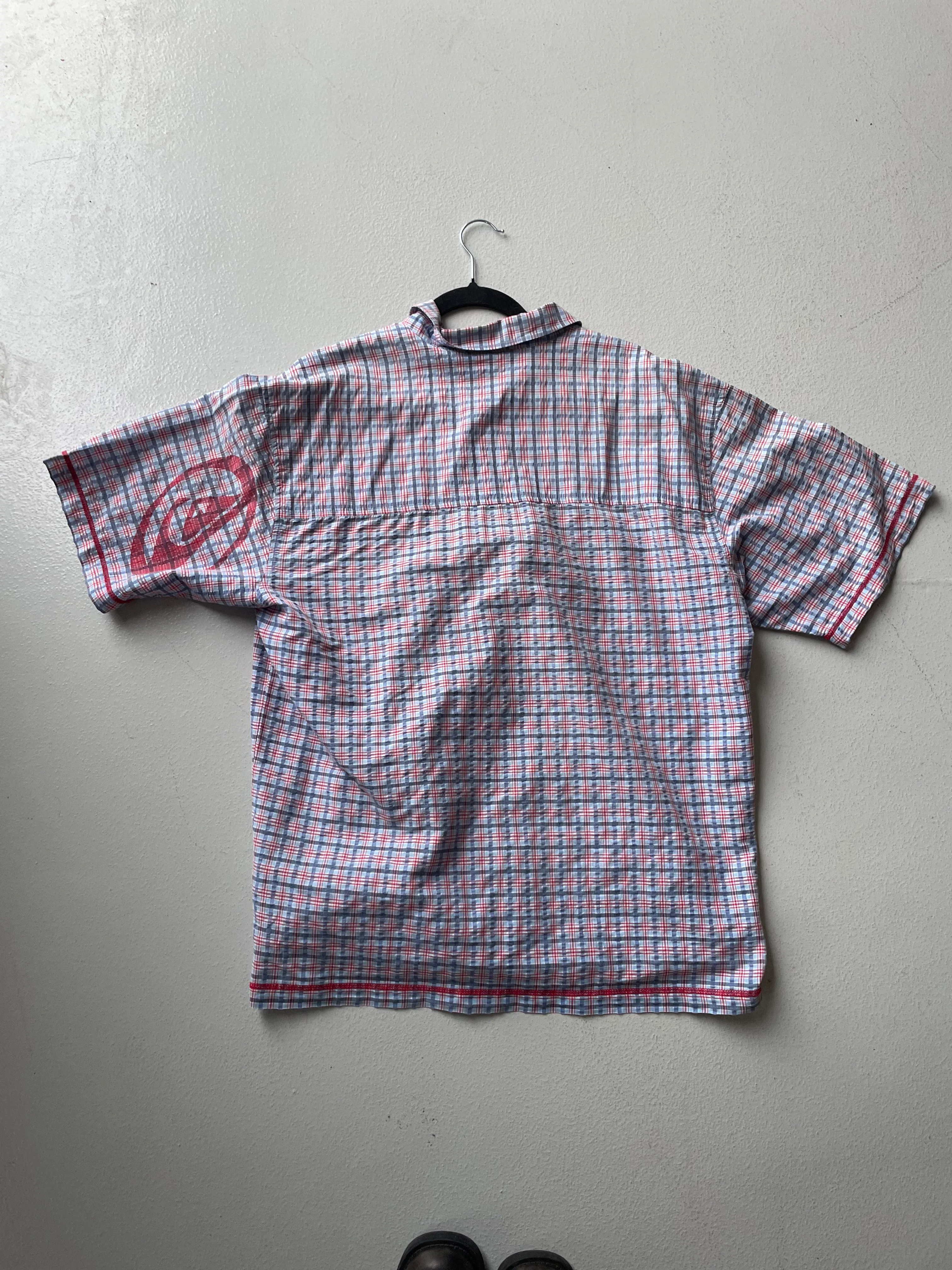 Vintage 90s Quiksilver Checked Short Sleeve Shirt - Image 5