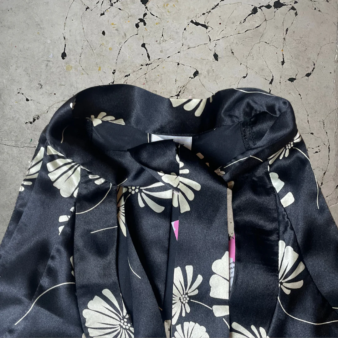 Vintage Bay Black Satin Floral Cami - Image 6