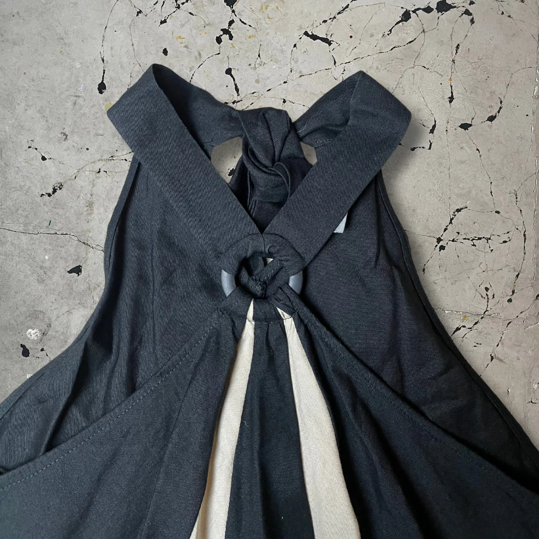 Vintage Wallis Linen Blend Halterneck Cami - Image 3