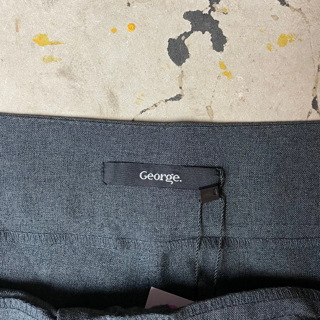 Vintage y2k 00s Low Rise Grey Tailored Trousers - Image 5