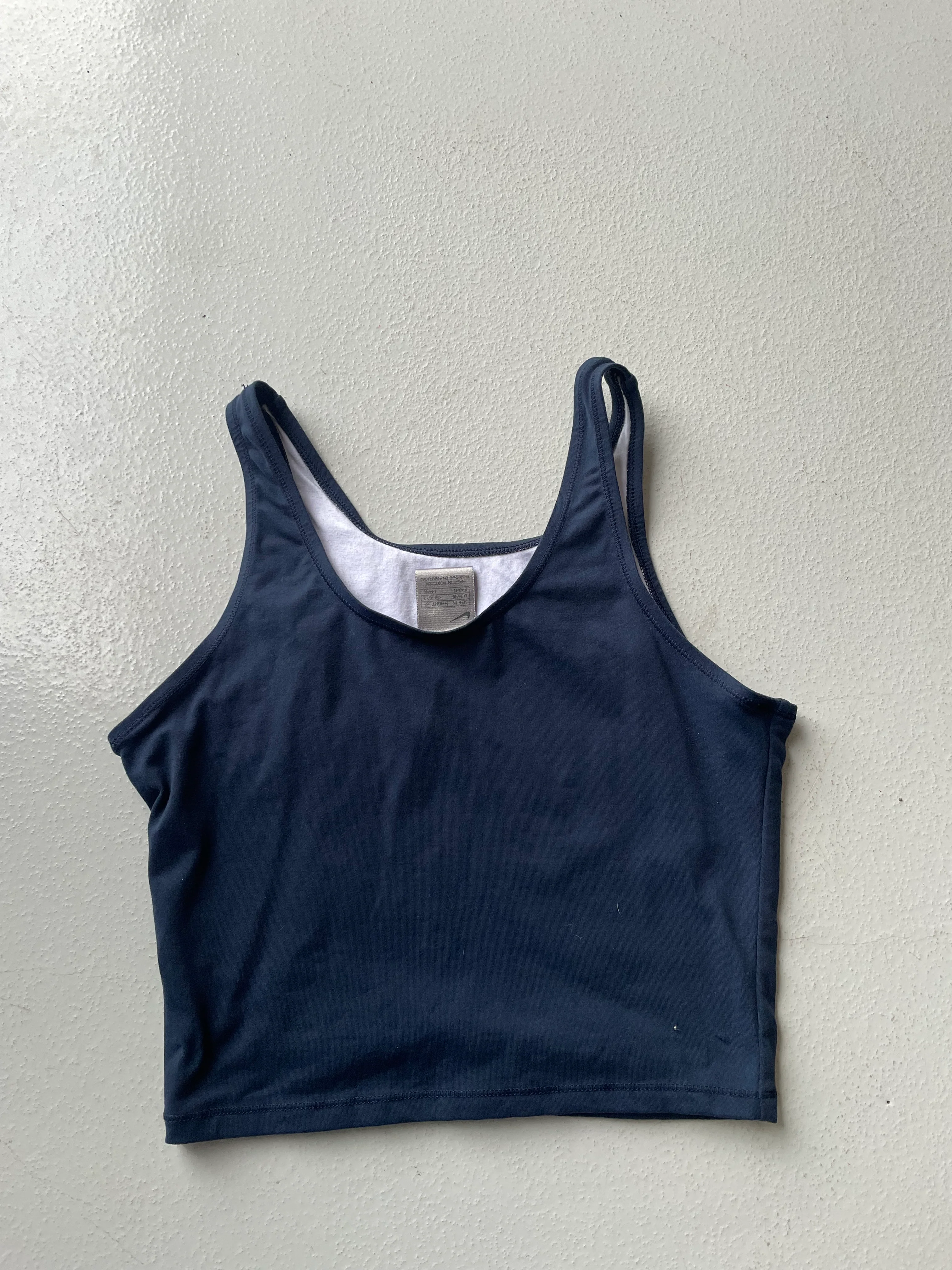 Vintage y2k 90s Nike Navy Tank Top - Image 4