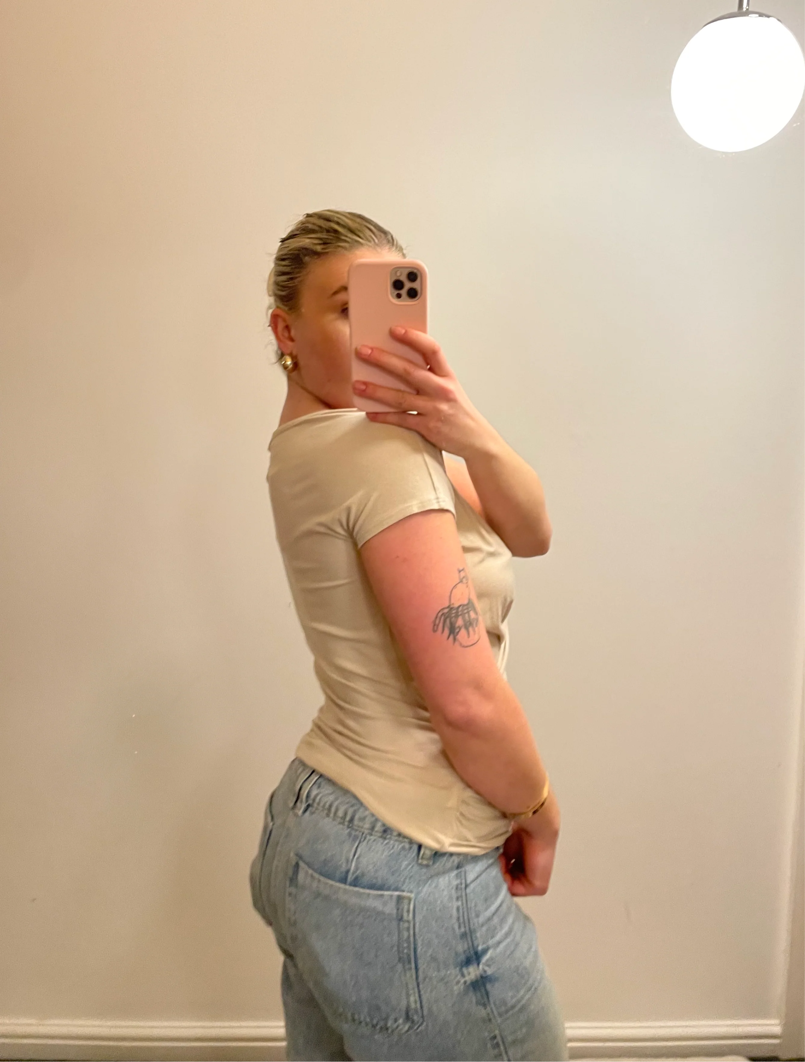 Vintage y2k Beige Wrap Short Sleeve Cami - Image 7