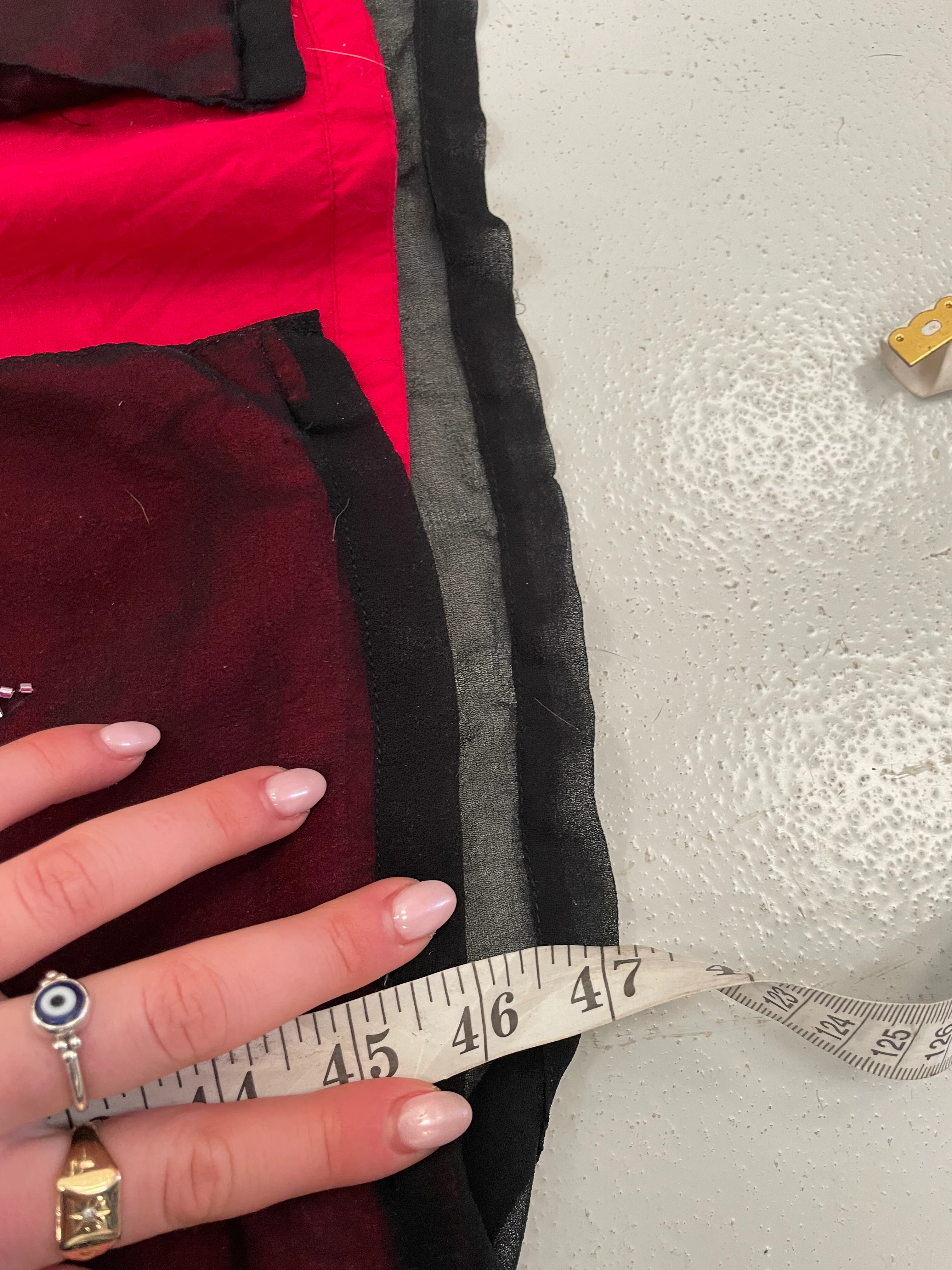 Vintage y2k Black Beaded Dress - Image 5