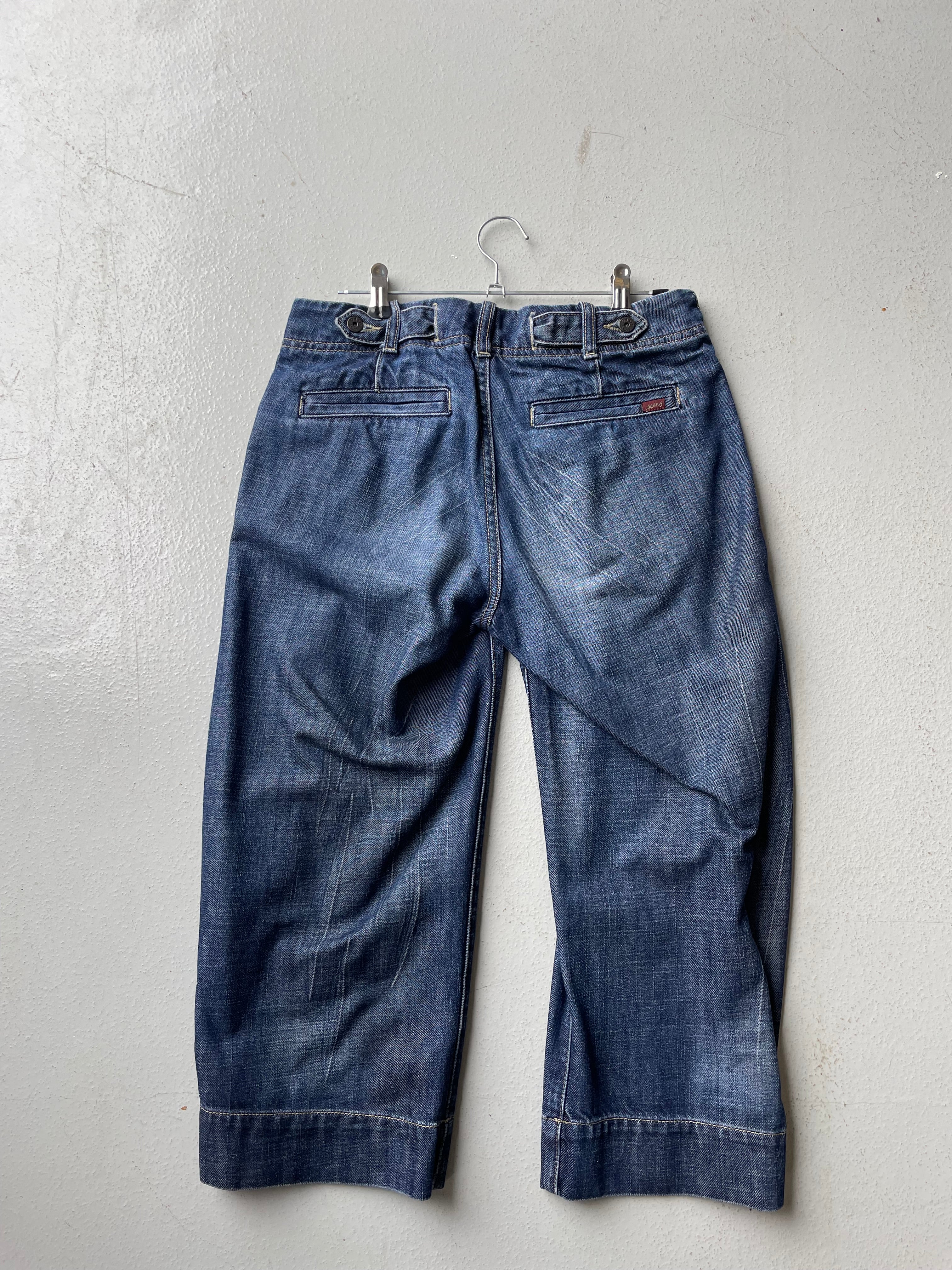 Vintage y2k Low Rise Denim Capris - Image 4